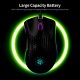 2.4G Wireless Gaming Mouse Rechargeable Mouse with RGB Light Effect 3 Adjustable DPI Hollowed-out Honeycomb Design Black 2.4G Wireless Gaming Mouse Rechargeable Mouse with RGB Light Effect 3 Adjustable DPI Hollowed-out Honeycomb Design Black