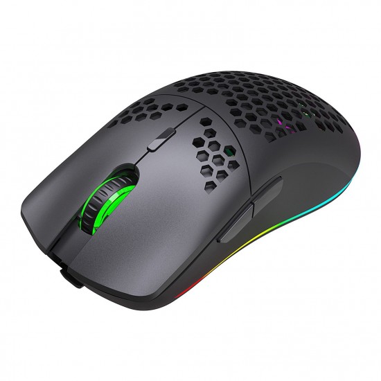 T66 RGB 2.4G Wireless Gaming Mouse RGB Lighting Charging Mouse with Adjustable DPI Ergonomic Design for Desktop Laptop Black T66 RGB 2.4G Wireless Gaming Mouse RGB Lighting Charging Mouse with Adjustable DPI Ergonomic Design for Desktop Laptop Black