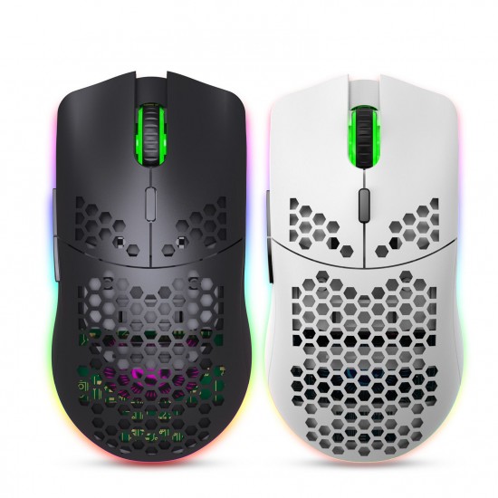 T66 RGB 2.4G Wireless Gaming Mouse RGB Lighting Charging Mouse with Adjustable DPI Ergonomic Design for Desktop Laptop Black T66 RGB 2.4G Wireless Gaming Mouse RGB Lighting Charging Mouse with Adjustable DPI Ergonomic Design for Desktop Laptop Black