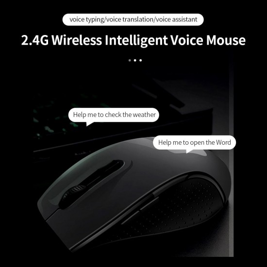 X5 AI Intelligent Voice Mouse 2.4G Wireless Silent Office Mouse 1200DPI Voice Typing/Translation Mouse for Win7/8/10/XP/Mac Black&Grey X5 AI Intelligent Voice Mouse 2.4G Wireless Silent Office Mouse 1200DPI Voice Typing/Translation Mouse for Win7/8/10/XP/Mac Black&Grey