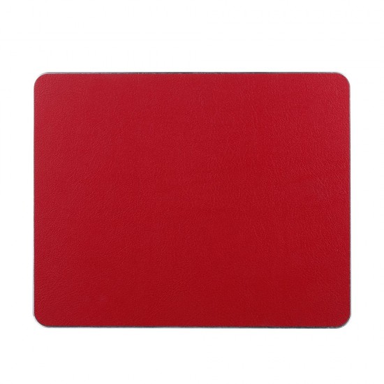 Small Aluminum Mouse Pad PU+PVC Dual Purpose Mouse Pad Gaming Office Mouse Pad 198*160mm Red Small Aluminum Mouse Pad PU+PVC Dual Purpose Mouse Pad Gaming Office Mouse Pad 198*160mm Red