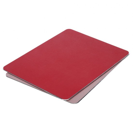 Small Aluminum Mouse Pad PU+PVC Dual Purpose Mouse Pad Gaming Office Mouse Pad 198*160mm Red Small Aluminum Mouse Pad PU+PVC Dual Purpose Mouse Pad Gaming Office Mouse Pad 198*160mm Red
