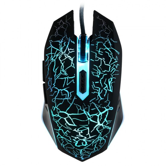 Wired Gaming Mouse 3600DPI Ergonomic Mouse Optical Mouse 4 Adjustable DPI levels/ 6 Buttons/ 7-color Breathing Light, Black Wired Gaming Mouse 3600DPI Ergonomic Mouse Optical Mouse 4 Adjustable DPI levels/ 6 Buttons/ 7-color Breathing Light, Black
