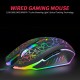 Wired Gaming Mouse 3600DPI Ergonomic Mouse Optical Mouse 4 Adjustable DPI levels/ 6 Buttons/ 7-color Breathing Light, Black Wired Gaming Mouse 3600DPI Ergonomic Mouse Optical Mouse 4 Adjustable DPI levels/ 6 Buttons/ 7-color Breathing Light, Black