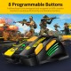 Wired Gaming Mouse Ergonomic Mouse 8 Programmable Buttons 800/1200/1600/2400/3600/4800DPI 6-color Breathing Light, Yellow Wired Gaming Mouse Ergonomic Mouse 8 Programmable Buttons 800/1200/1600/2400/3600/4800DPI 6-color Breathing Light, Yellow