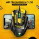Wired Gaming Mouse Ergonomic Mouse 8 Programmable Buttons 800/1200/1600/2400/3600/4800DPI 6-color Breathing Light, Yellow Wired Gaming Mouse Ergonomic Mouse 8 Programmable Buttons 800/1200/1600/2400/3600/4800DPI 6-color Breathing Light, Yellow