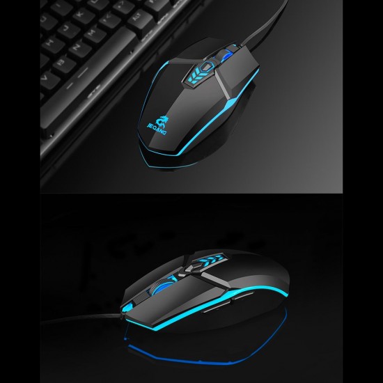 JM-518 6D Wired Gaming Mouse E-sports Gaming Mouse Ergonomic Mice with 4 Adjustable DPI 4-color Breathing Light Plug&Play Black JM-518 6D Wired Gaming Mouse E-sports Gaming Mouse Ergonomic Mice with 4 Adjustable DPI 4-color Breathing Light Plug&Play Black