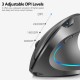 2.4G Wireless Vertical Mouse Rechargeable Upright Ergonomic Mouse 3 Adjustable DPI Levels RGB Flowing Light Plug N Play, Black 2.4G Wireless Vertical Mouse Rechargeable Upright Ergonomic Mouse 3 Adjustable DPI Levels RGB Flowing Light Plug N Play, Black