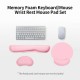 Ergonomic Memory Foam Keyboard Wrist Rest Mouse Wrist Rest Mouse Pad Set with Lycra Fabric Anti-slip Rubber Base Black Ergonomic Memory Foam Keyboard Wrist Rest Mouse Wrist Rest Mouse Pad Set with Lycra Fabric Anti-slip Rubber Base Black