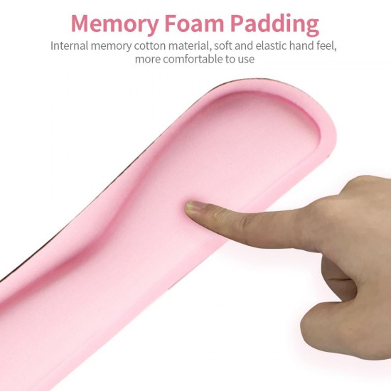 Ergonomic Memory Foam Keyboard Wrist Rest Mouse Wrist Rest Mouse Pad Set with Lycra Fabric Anti-slip Rubber Base Black Ergonomic Memory Foam Keyboard Wrist Rest Mouse Wrist Rest Mouse Pad Set with Lycra Fabric Anti-slip Rubber Base Black