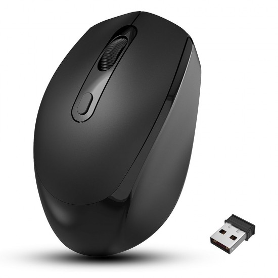 M107 2.4G Wireless Mouse Ergonomic Office Mouse with 3-gear Adjustable DPI Built-in 500mAh Rechargeable Lithium Battery Black M107 2.4G Wireless Mouse Ergonomic Office Mouse with 3-gear Adjustable DPI Built-in 500mAh Rechargeable Lithium Battery Black