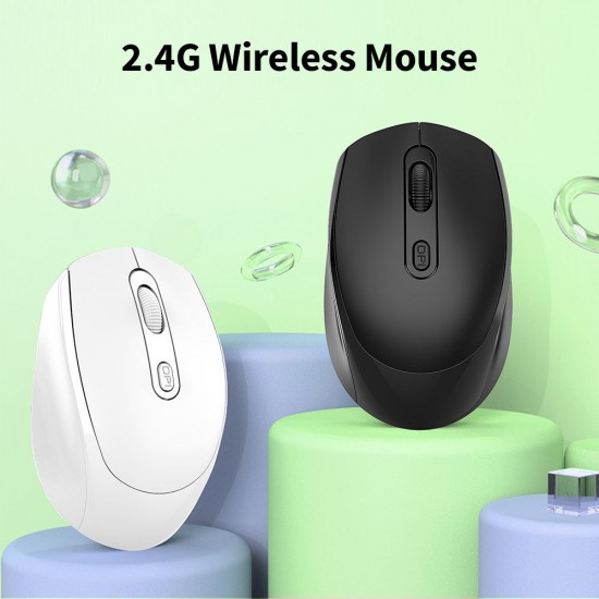 M107 2.4G Wireless Mouse Ergonomic Office Mouse with 3-gear Adjustable DPI Built-in 500mAh Rechargeable Lithium Battery Black M107 2.4G Wireless Mouse Ergonomic Office Mouse with 3-gear Adjustable DPI Built-in 500mAh Rechargeable Lithium Battery Black