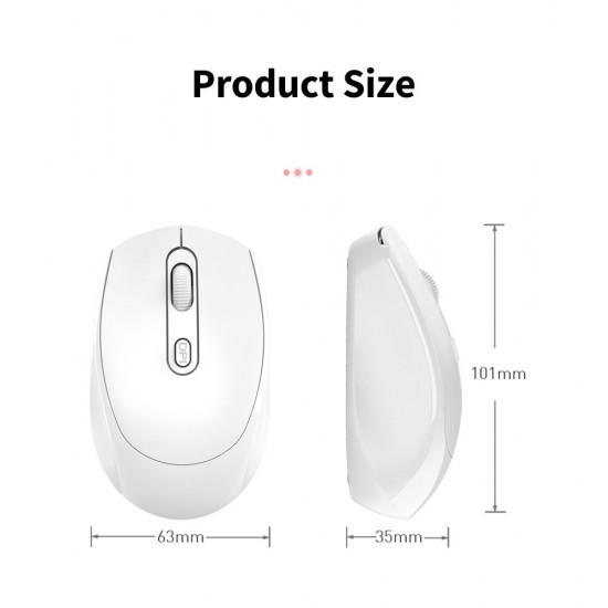 M107 2.4G Wireless Mouse Ergonomic Office Mouse with 3-gear Adjustable DPI Built-in 500mAh Rechargeable Lithium Battery Black M107 2.4G Wireless Mouse Ergonomic Office Mouse with 3-gear Adjustable DPI Built-in 500mAh Rechargeable Lithium Battery Black