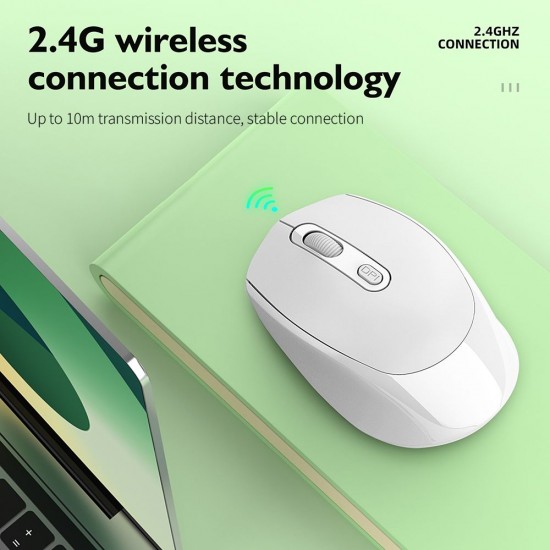 M107 2.4G Wireless Mouse Ergonomic Office Mouse with 3-gear Adjustable DPI Built-in 500mAh Rechargeable Lithium Battery Black M107 2.4G Wireless Mouse Ergonomic Office Mouse with 3-gear Adjustable DPI Built-in 500mAh Rechargeable Lithium Battery Black