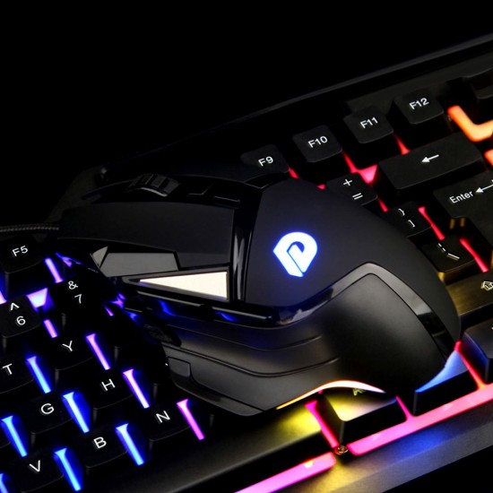 DM502 Wired Gaming Mouse Ergonomic Mice with Optical Engine Maximum 7200DPI 8 Programmable Buttons Colorful RGB Light Effect DM502 Wired Gaming Mouse Ergonomic Mice with Optical Engine Maximum 7200DPI 8 Programmable Buttons Colorful RGB Light Effect
