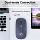 E-1300 2.4G+BT5.1 Wireless Dual-mode Mouse Ergonomic Office Mice 3 Adjustable DPI Built-in Rechargeable Lithium Battery Black E-1300 2.4G+BT5.1 Wireless Dual-mode Mouse Ergonomic Office Mice 3 Adjustable DPI Built-in Rechargeable Lithium Battery Black