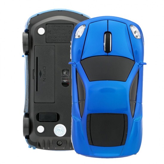 2.4GHz Wireless Racing Car Shaped Optical USB Mouse/Mice 3D 3 Buttons 1000 DPI/CPI for PC Laptop Desktop 2.4GHz Wireless Racing Car Shaped Optical USB Mouse/Mice 3D 3 Buttons 1000 DPI/CPI for PC Laptop Desktop