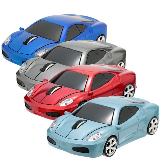 2.4GHz Wireless Racing Car Shaped Optical USB Mouse/Mice 3D 3 Buttons 1000 DPI/CPI for PC Laptop Desktop 2.4GHz Wireless Racing Car Shaped Optical USB Mouse/Mice 3D 3 Buttons 1000 DPI/CPI for PC Laptop Desktop
