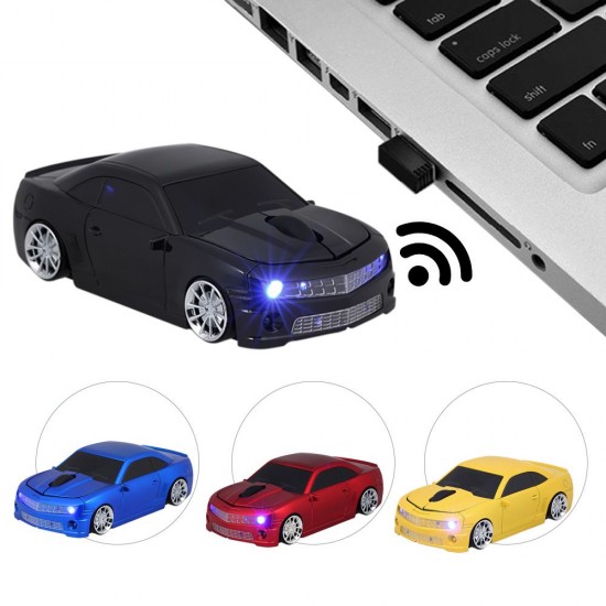 2.4G Wireless Car Mouse USB Computer Mice Car Shape 1000 DPI with LED Light Receiver for PC Laptop Blue 2.4G Wireless Car Mouse USB Computer Mice Car Shape 1000 DPI with LED Light Receiver for PC Laptop Blue