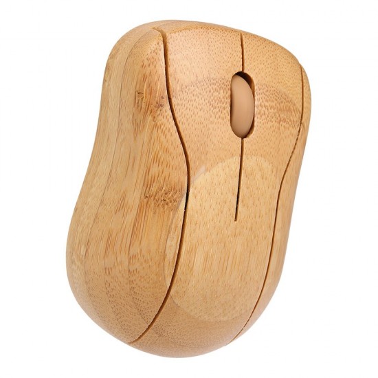 2.4G Wireless Optical Bamboo Mouse 3 Adjustable DPI Computer Mouse with USB Receiver for Notebook PC Laptop Computer Yellow 2.4G Wireless Optical Bamboo Mouse 3 Adjustable DPI Computer Mouse with USB Receiver for Notebook PC Laptop Computer Yellow