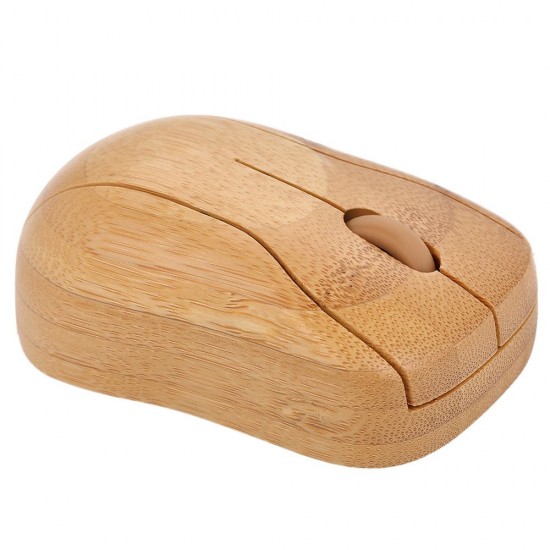 2.4G Wireless Optical Bamboo Mouse 3 Adjustable DPI Computer Mouse with USB Receiver for Notebook PC Laptop Computer Yellow 2.4G Wireless Optical Bamboo Mouse 3 Adjustable DPI Computer Mouse with USB Receiver for Notebook PC Laptop Computer Yellow