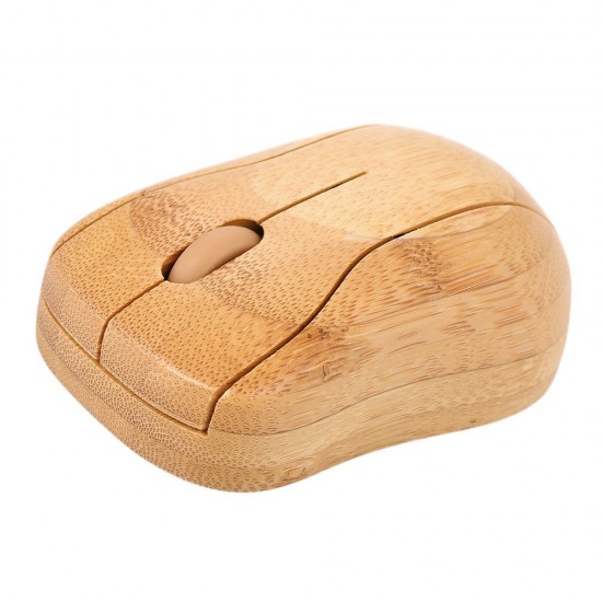 2.4G Wireless Optical Bamboo Mouse 3 Adjustable DPI Computer Mouse with USB Receiver for Notebook PC Laptop Computer Yellow 2.4G Wireless Optical Bamboo Mouse 3 Adjustable DPI Computer Mouse with USB Receiver for Notebook PC Laptop Computer Yellow