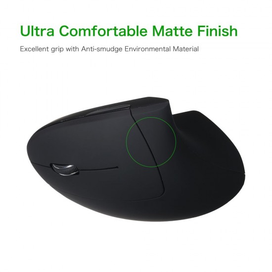 2.4G Wireless Vertical Mouse Left Hand USB Ergonomic Optical Mouse Left-handed High Precision Adjustable 800/ 1200/ 1600 DPI 5 Buttons Replacement for Mac Laptop PC 2.4G Wireless Vertical Mouse Left Hand USB Ergonomic Optical Mouse Left-handed High Precision Adjustable 800/ 1200/ 1600 DPI 5 Buttons Replacement for Mac Laptop PC