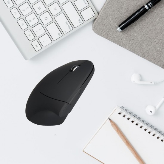 2.4G Wireless Vertical Mouse Left Hand USB Ergonomic Optical Mouse Left-handed High Precision Adjustable 800/ 1200/ 1600 DPI 5 Buttons Replacement for Mac Laptop PC 2.4G Wireless Vertical Mouse Left Hand USB Ergonomic Optical Mouse Left-handed High Precision Adjustable 800/ 1200/ 1600 DPI 5 Buttons Replacement for Mac Laptop PC