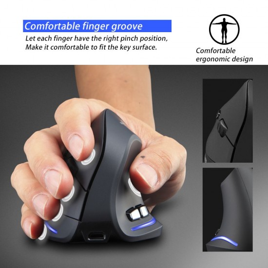 F-35 Mouse Wireless Vertical Mouse Ergonomic Rechargeable 2400 DPI Optional Portable Gaming Mouse for Mac Laptop PC Computer F-35 Mouse Wireless Vertical Mouse Ergonomic Rechargeable 2400 DPI Optional Portable Gaming Mouse for Mac Laptop PC Computer