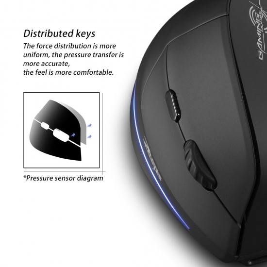 F-35 Mouse Wireless Vertical Mouse Ergonomic Rechargeable 2400 DPI Optional Portable Gaming Mouse for Mac Laptop PC Computer F-35 Mouse Wireless Vertical Mouse Ergonomic Rechargeable 2400 DPI Optional Portable Gaming Mouse for Mac Laptop PC Computer