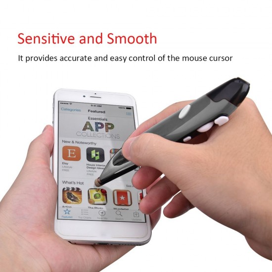 PR-06 2.4Ghz Wireless Optical Touch-pen Mouse 800/1200/1600DPI Wireless Mouse Pen with Stylus Function Handwriting Ergonomic Mice for PC Laptop Computer PR-06 2.4Ghz Wireless Optical Touch-pen Mouse 800/1200/1600DPI Wireless Mouse Pen with Stylus Function Handwriting Ergonomic Mice for PC Laptop Computer