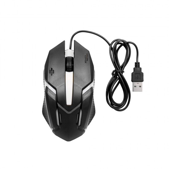 CM-818 Wired Optical Mouse Gaming Mouse 1200DPI USB Gaming Mouse Ergonomic Mouse with Colorful Breathing Light Black CM-818 Wired Optical Mouse Gaming Mouse 1200DPI USB Gaming Mouse Ergonomic Mouse with Colorful Breathing Light Black