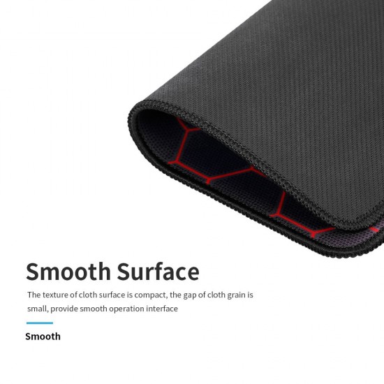 Gaming Mouse Pad Rubber Mouse Pad Anti-skid Wear-resistant Mouse Pad with Locking Edge Design for Office and Home Gaming Mouse Pad Rubber Mouse Pad Anti-skid Wear-resistant Mouse Pad with Locking Edge Design for Office and Home