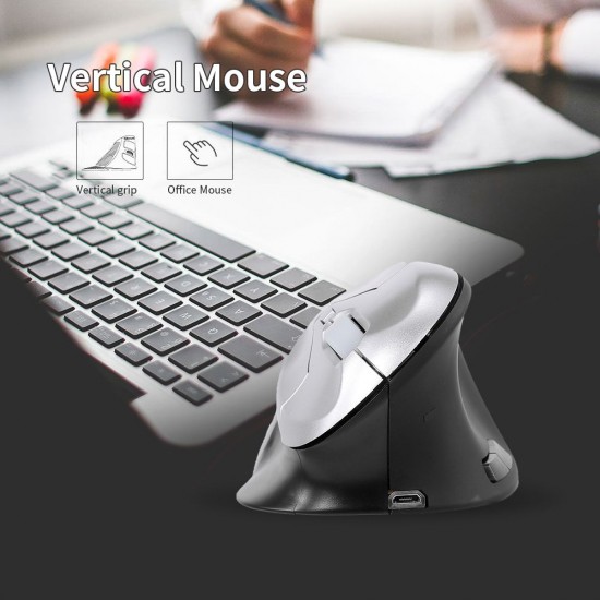 6D Wireless Optical Mouse Vertical Mouse 2.4GHz Gaming Mouse 6 Keys Ergonomic Design Mouse for PC Laptop Black+Silver 6D Wireless Optical Mouse Vertical Mouse 2.4GHz Gaming Mouse 6 Keys Ergonomic Design Mouse for PC Laptop Black+Silver