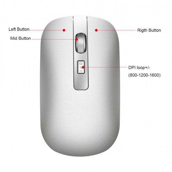 M30 Rechargeable Wireless Mouse 2.4GHz Mice 1600DPI Metal Scroll Wheel For Working Office Black M30 Rechargeable Wireless Mouse 2.4GHz Mice 1600DPI Metal Scroll Wheel For Working Office Black