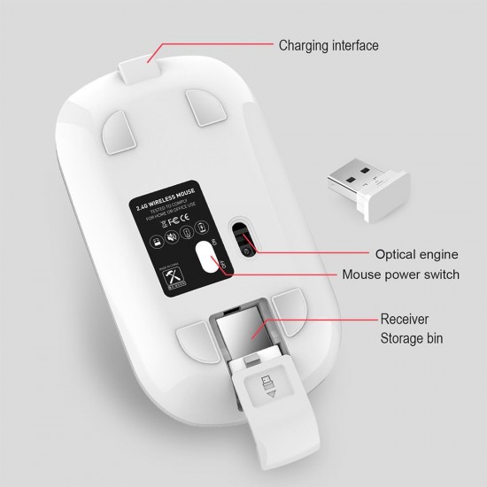 M30 Rechargeable Wireless Mouse 2.4GHz Mice 1600DPI Metal Scroll Wheel For Working Office Black M30 Rechargeable Wireless Mouse 2.4GHz Mice 1600DPI Metal Scroll Wheel For Working Office Black