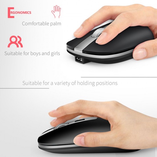 M30 Rechargeable Wireless Mouse 2.4GHz Mice 1600DPI Metal Scroll Wheel For Working Office Black M30 Rechargeable Wireless Mouse 2.4GHz Mice 1600DPI Metal Scroll Wheel For Working Office Black