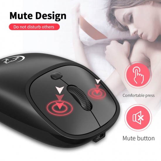 YWYT G850 2.4GHz Wireless Mouse 2400DPI Optical Mouse Rechargeable Mute Office Mouse Ergonomic Mouse for PC Laptop YWYT G850 2.4GHz Wireless Mouse 2400DPI Optical Mouse Rechargeable Mute Office Mouse Ergonomic Mouse for PC Laptop