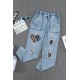 BE KIND Leopard Patches Distressed Jeans BE KIND Leopard Patches Distressed Jeans