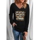 Black Let me tell you about my Jesus Graphic Long Sleeve Knit Top Black Let me tell you about my Jesus Graphic Long Sleeve Knit Top