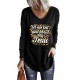 Black Let me tell you about my Jesus Graphic Long Sleeve Knit Top Black Let me tell you about my Jesus Graphic Long Sleeve Knit Top