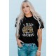 Black I Sleep Around Leopard Car Printed Graphic T Shirt Black I Sleep Around Leopard Car Printed Graphic T Shirt