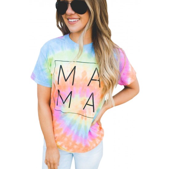 MAMA Tie-Dye Boyfriend Graphic Tee MAMA Tie-Dye Boyfriend Graphic Tee