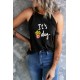 Black It's French Fry Day Funny Graphic Tank Top Black It's French Fry Day Funny Graphic Tank Top