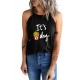 Black It's French Fry Day Funny Graphic Tank Top Black It's French Fry Day Funny Graphic Tank Top