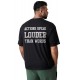 Black Men's Letter Printed Short Sleeve Oversized T-shirt Black Men's Letter Printed Short Sleeve Oversized T-shirt