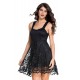 All Black Lace Party Skater Dress All Black Lace Party Skater Dress