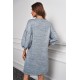 Grey Puff Sleeve Tunic Dress Grey Puff Sleeve Tunic Dress