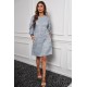 Grey Puff Sleeve Tunic Dress Grey Puff Sleeve Tunic Dress