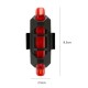 USB Rechargeable Rear Bicycle Light LED Bike Tail Lamp 4 Lighting Modes Weather Tight Design Built-in 160mAh Capacity Battery Cycling Light USB Rechargeable Rear Bicycle Light LED Bike Tail Lamp 4 Lighting Modes Weather Tight Design Built-in 160mAh Capacity Battery Cycling Light